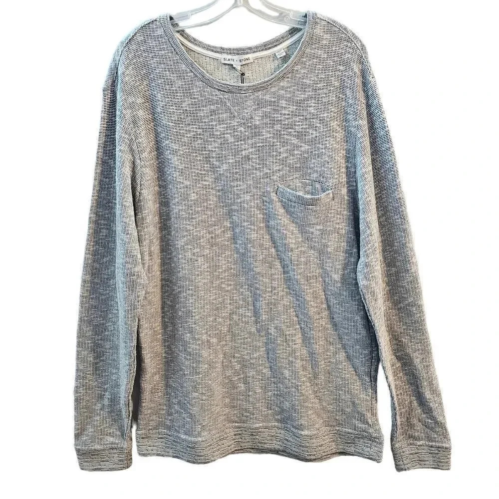 Slate & Stone Long Sleeve Palmer Crewneck‎ Top Size X-large